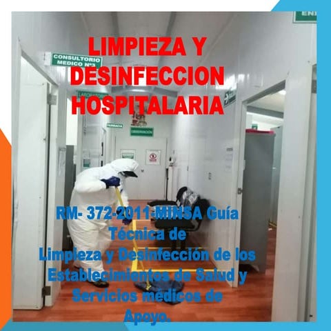 Limpieza y desinfeccion hospitalaria