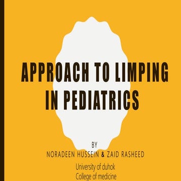 approach to Limping in pediatric