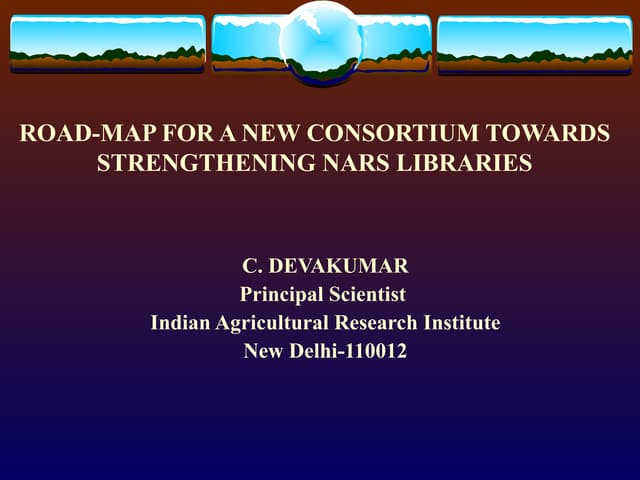 Consortium on Digitization of Indian Agricultural Library  Resources