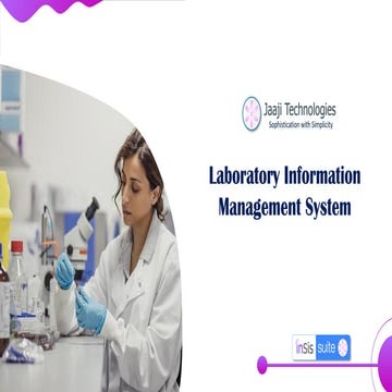 inSis suite  -  Laboratory Information Management System