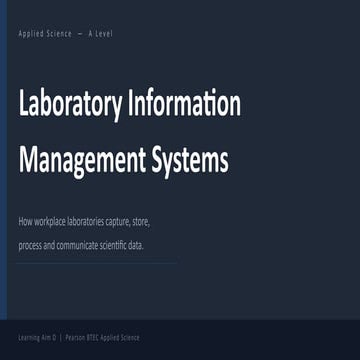 Comprehensive Guide to Laboratory Information Management Systems (LIMS ...