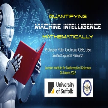 Quantifying Machine Intelligence Mathematically