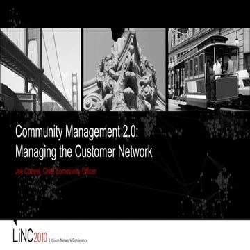 Community Management 2.0 - LiNC 2010 