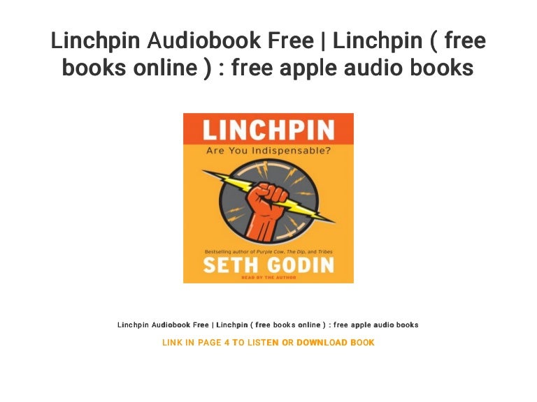 Linchpin Audiobook Free Linchpin ( free books online ) free apple…