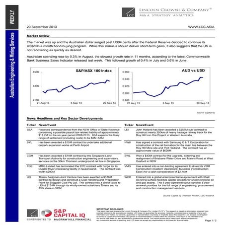 Lincoln crowne engineering mining services 200913