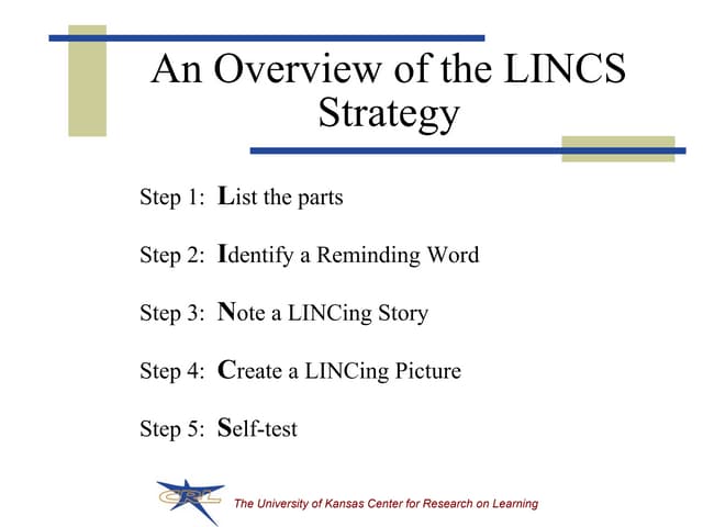 Lincs Vocabulary Strategy