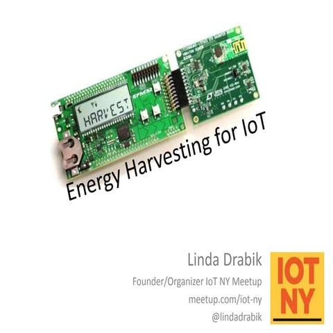 Linda Drabik - Energy harvesting for IoT