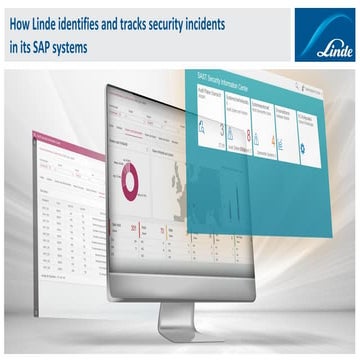 How Linde identifies and tracks security incidents in its SAP systems. [Webinar]