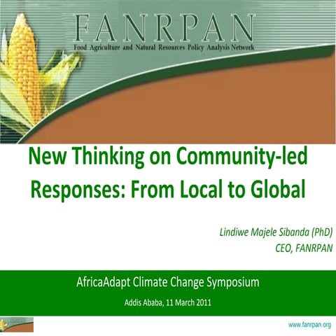 Lindiwe Sibanda: New Thinking on Community-led Responses: From Local to Global