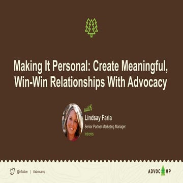 Advocamp: Lindsay Faria