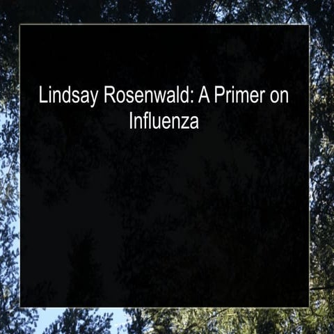 Lindsay rosenwald a primer on influenza | ODP