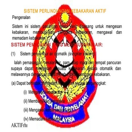 Sistem perlindungan kebakaran  aktif