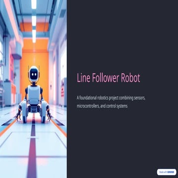 Line Following Robot Presentation | PPTX