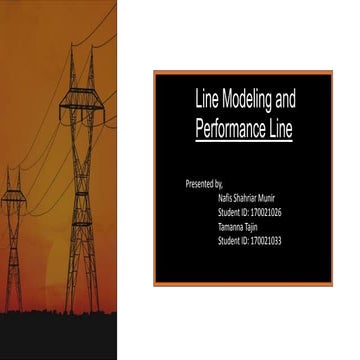 Line modeling-and-performance