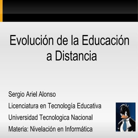 Linea del tiempo en la Educacion a Distancia
