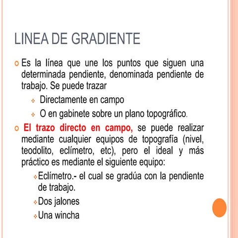 Linea de gradiente