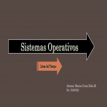 Linea del tiempo de los sistemas operativos