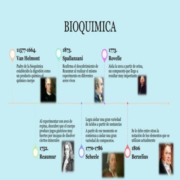 linea del tiempo de la bioquimica historica | PDF