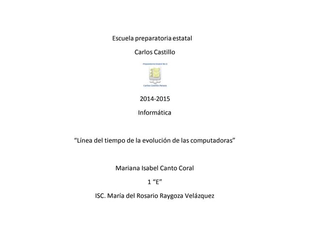 Linea del tiempo de las computadoras