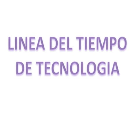 Linea del timepo