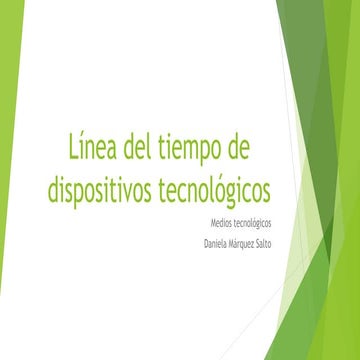 Linea del timpo aparatos tecnologicos