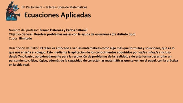 Linea de matematicas 2016