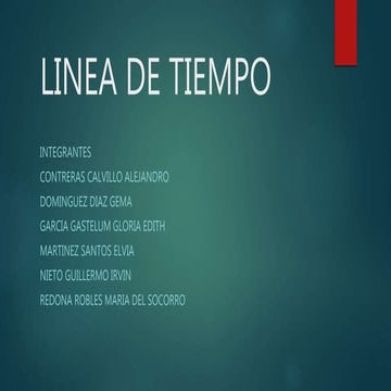 Linea de tiempo