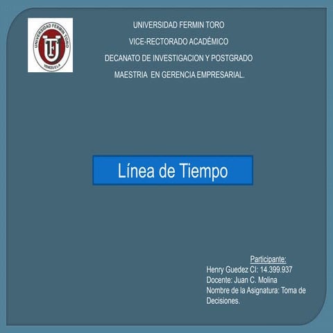 Linea de tiempo en la toma de decisiones | PPT