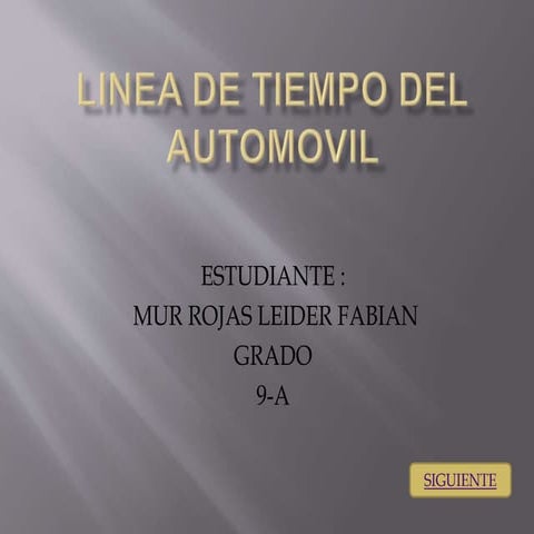 Linea de tiempo del automovil