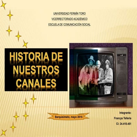 Linea de tiempo . Historia de nuestros canales