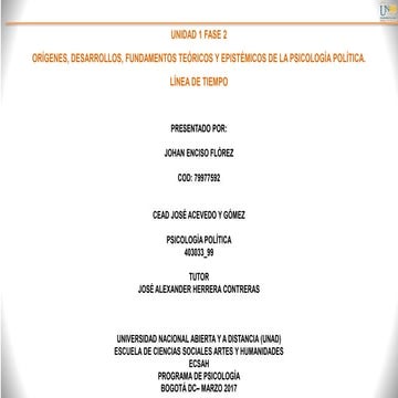 Linea de tiempo johan enciso