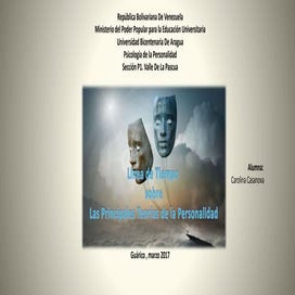 Linea de tiempo teorias de la personalidad