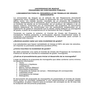 Lineamiento monografía