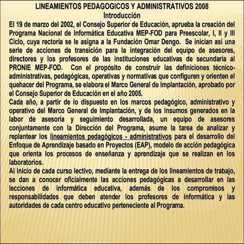 Lineamientos