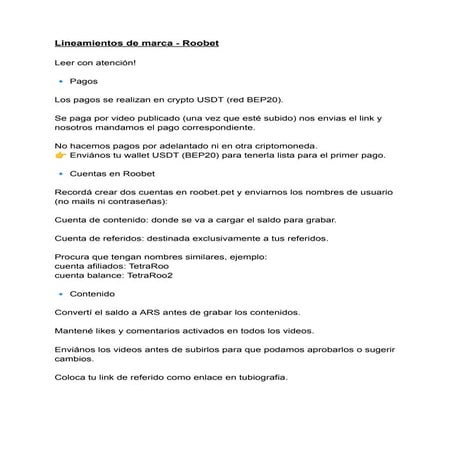 Lineamientos de marca / Colaboración Roobet - Tetra