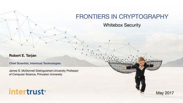 FRONTIERS IN CRYPTOGRAPHY