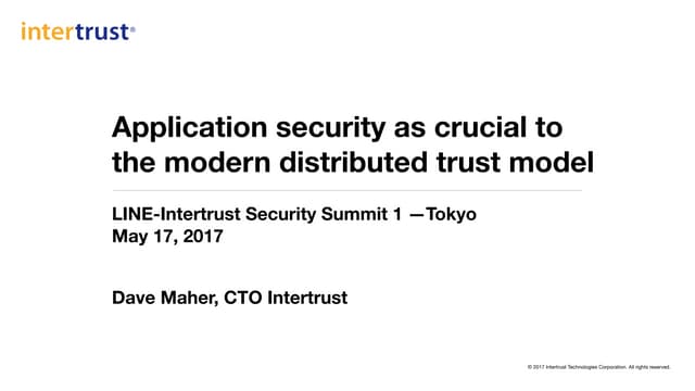 Application security as crucial to ...