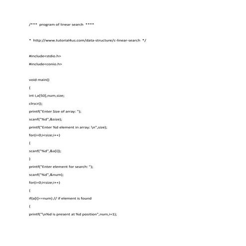 Linear search | PDF