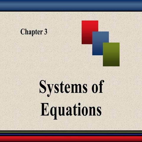Linear Algebra - systems of equations (week 1).ppt