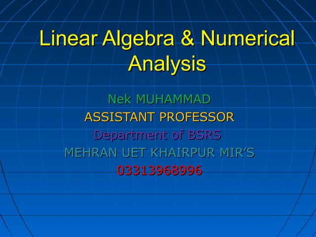 Linear algebra notes 2