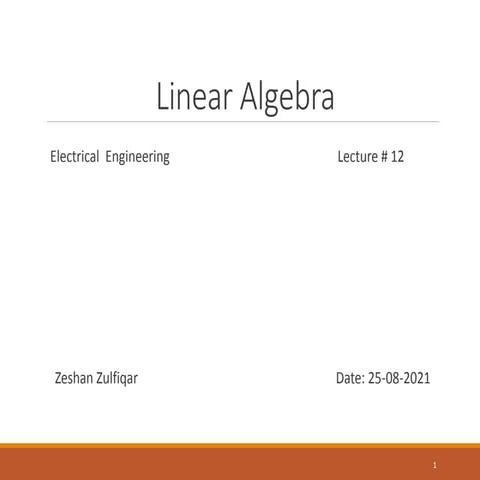 Linear algebra (summer) lec 12 (1)