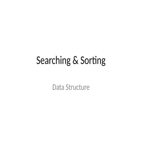 Binary search in data structure | PPTX