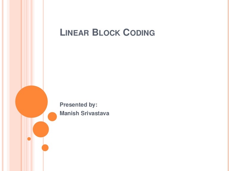 Linear block code