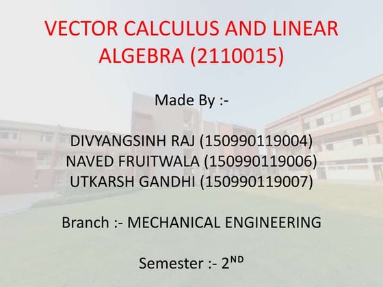 Linear dependence(ld)  &linear independence(li)