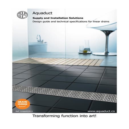 Linear drains designs