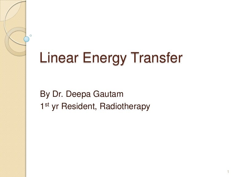 Linear energy transfer