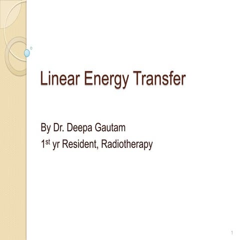 Linear energy transfer