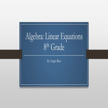 Linear equations