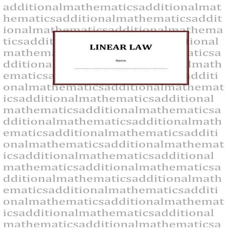 Linear law