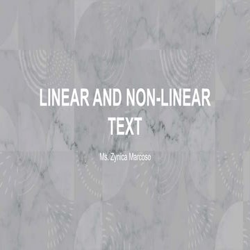 Linear & Non-Linear Text